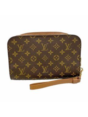 Louis Vuitton Clutch Monogram Orsay Brown